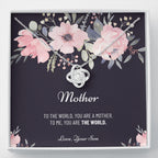 Mom Necklace, Gift from Daughter, Birthday Gift for Mom, Gift for Mother's Day, Love Knot Necklace for Mom, Daughter to Mother Gift