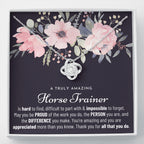 Gift For Horse Trainer, Horse Trainer Gift, Horse Trainer Appreciation Gift, Birthday, Love Knot Necklace