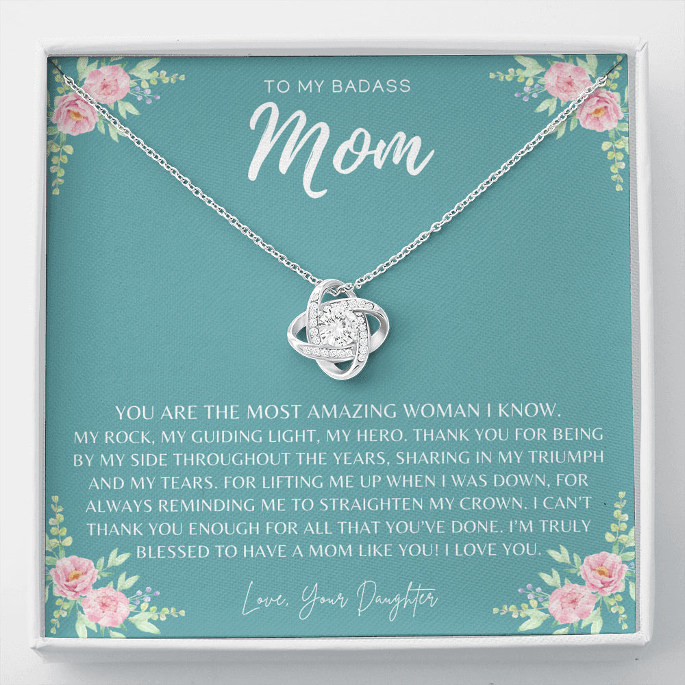 Badass Mom Gift | To My Badass Mom Necklace | Mother’s Day Gift | Daughter to Mom Gift | Gift from Daughter to Mom on Wedding Day | Mom gift