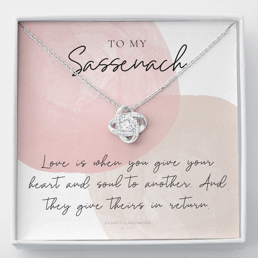 To My Sassenach, Outlander Gift, Outlander Gift Box, Outlander Jewelry, Outlander Gift For Wife, Outlander Charm, Outlander Necklace