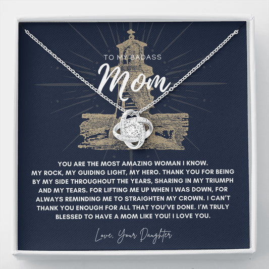 Badass Mom Gift | To My Badass Mom Necklace | Mother’s Day Gift | Daughter to Mom Gift | Gift from Daughter to Mom on Wedding Day | Mom gift