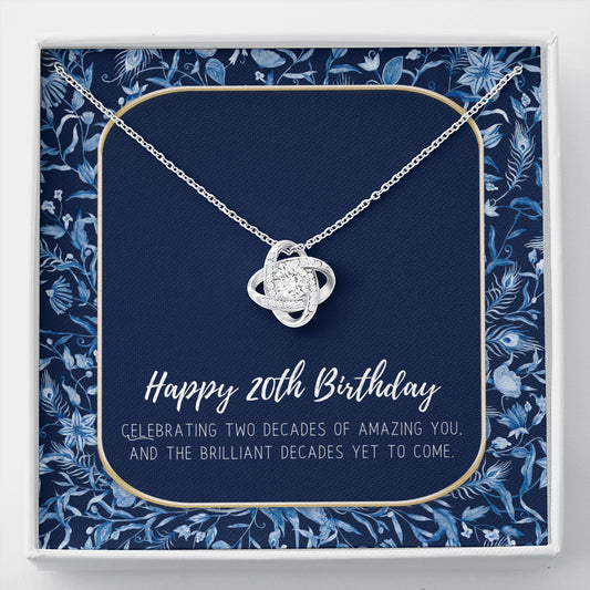 20th Birthday Gifts for Women | Necklace for Her | 2 Decade Jewelry | 20 Years Old | 20th Birthday Gift Necklace | Jewelry Gift For Her