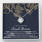 Gift For Female Truck Driver, Truck Driver Gift, Truck Driver Appreciation Gift, Birthday, Love Knot Necklace