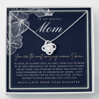 Love Knot Necklace | To My Badass Mom Necklace | Mother’s Day Gift | Personalized Mom Gift | Mothers Necklace | Gift for Mom | Best Mom Gift | Interlock Heart