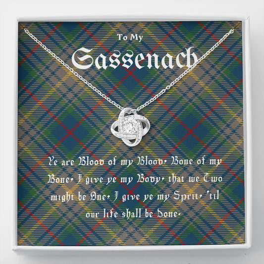 To My Sassenach, Outlander Gift, Outlander Gift Box, Outlander Jewelry, Outlander Gift For Wife, Outlander Charm, Outlander Necklace