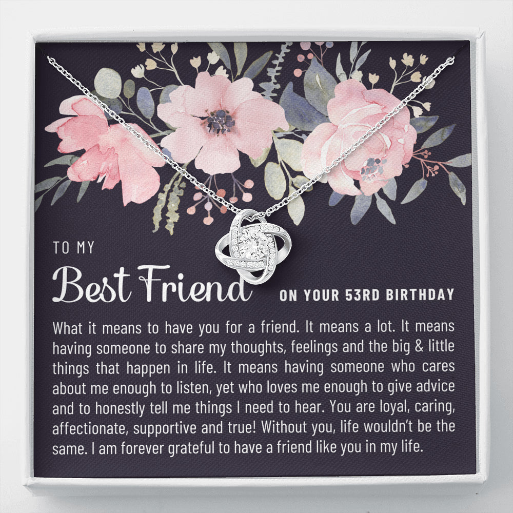 Friend Birthday53 Love Knot Necklace