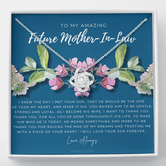 Love Knot Necklace | Future Mother in Law Gift | Mom in Law Jewelry | Mother's Day Gift for Mother-in-Law | Gift for Mother in Law | Mother-in-Law Necklace