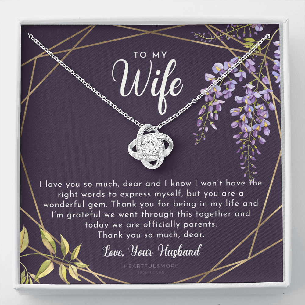 Postpartum Gift for Wife, Gift for Wife Post Pregnancy, Becoming A Mother Gift, Wife After Pregnancy Necklace, Wife Becoming A Mom