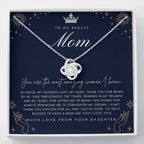 Love Knot Necklace | To My Badass Mom Necklace | Mother’s Day Gift | Personalized Mom Gift | Mothers Necklace | Gift for Mom | Best Mom Gift | Interlock Heart