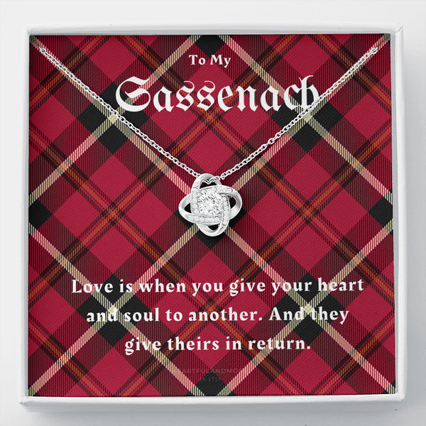 To My Sassenach, Outlander Gift, Outlander Gift Box, Outlander Jewelry, Outlander Gift For Wife, Outlander Charm, Outlander Necklace