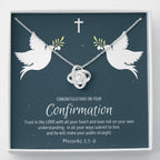 Confirmation Gift For Girls, Confirmation Granddaughter, Love Knot Necklace,  Confirmation Gift Ideas For Girls, Catholic Confirmation Gift