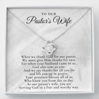 Pastor's Wife Appreciation Gift Necklace, Bible Study Gift, Christmas Present For Pastor's Wife, Best Preacher Wife Gift, Priest Wife Gift