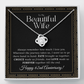 62 Year Anniversary Gift For Wife - Love Knot Necklace