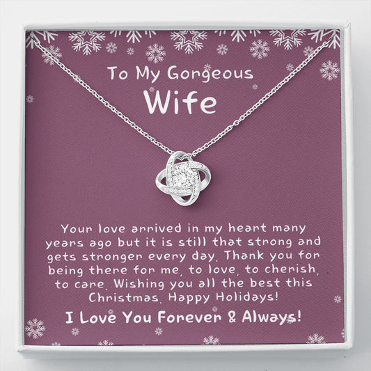 Christmas Gift for Wife, Christmas Gift for Her, Heart Necklace for Wife, Christmas Present for Wife, Christmas Gift Ideas for Wife
