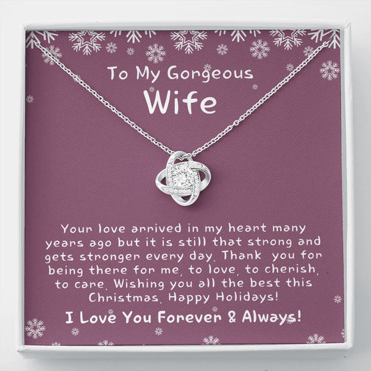 Christmas Gift for Wife, Christmas Gift for Her, Heart Necklace for Wife, Christmas Present for Wife, Christmas Gift Ideas for Wife