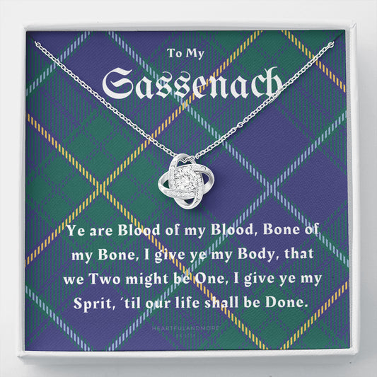To My Sassenach, Outlander Gift, Outlander Gift Box, Outlander Jewelry, Outlander Gift For Wife, Outlander Charm, Outlander Necklace