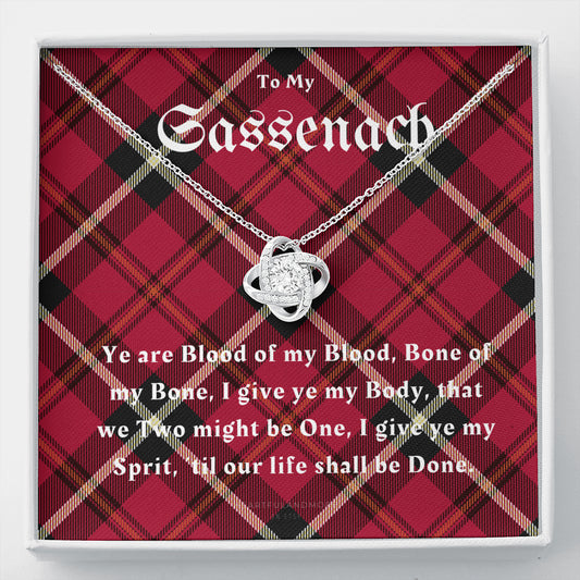 To My Sassenach, Outlander Gift, Outlander Gift Box, Outlander Jewelry, Outlander Gift For Wife, Outlander Charm, Outlander Necklace