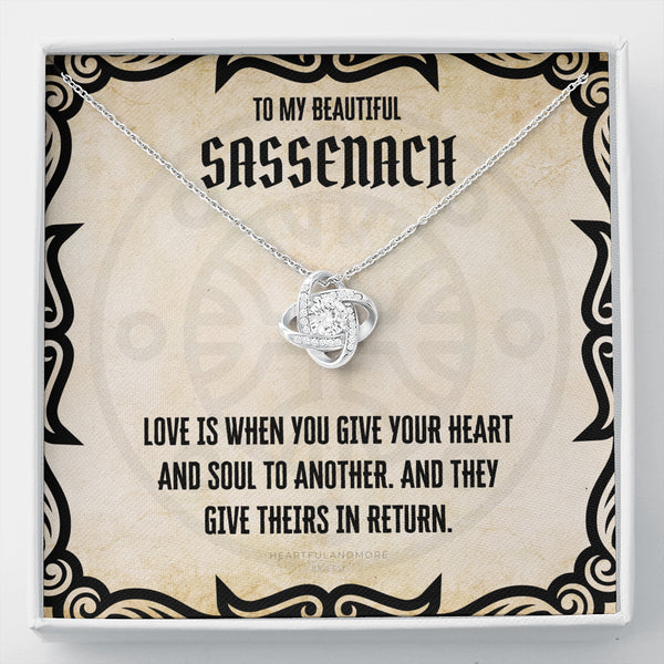 To My Sassenach, Outlander Gift, Outlander Gift Box, Outlander Jewelry, Outlander Gift For Wife, Outlander Charm, Outlander Necklace