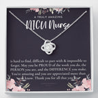 Gift For NICU Nurse, NICU Nurse Retirement Gift, NICU Nurse Appreciation Gift, Birthday, Love Knot Necklace
