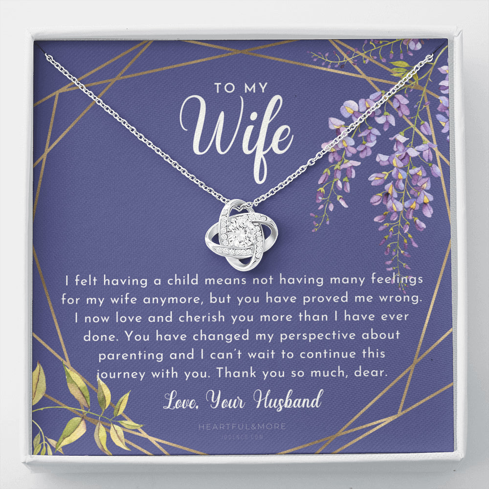 Postpartum Gift for Wife, Gift for Wife Post Pregnancy, Becoming A Mother Gift, Wife After Pregnancy Necklace, Wife Becoming A Mom