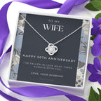 50 Year Anniversary Gift For Wife - Love Knot Necklace