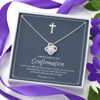 Confirmation Gift For Girls - Love Knot Necklace