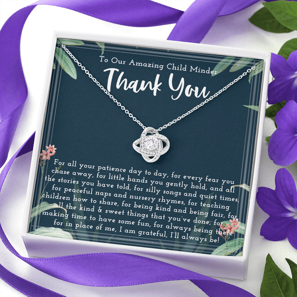 Thank You Gift For Child Minder, Child Minder Appreciation Gift,  Child minder Leaving Gift, Childminder Christmas Gift, Child Minder Necklace