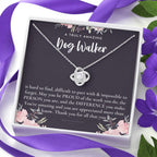 Gift For Female Dog Walker, Dog Walker Retirement Gift, Dog Walker Appreciation Gift, Birthday, Love Knot Necklace