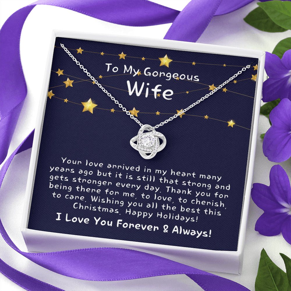 Christmas Gift for Wife, Christmas Gift for Her, Heart Necklace for Wife, Christmas Present for Wife, Christmas Gift Ideas for Wife