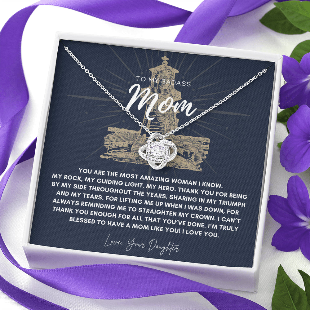 Badass Mom Gift | To My Badass Mom Necklace | Mother’s Day Gift | Daughter to Mom Gift | Gift from Daughter to Mom on Wedding Day | Mom gift