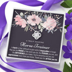 Gift For Horse Trainer, Horse Trainer Gift, Horse Trainer Appreciation Gift, Birthday, Love Knot Necklace