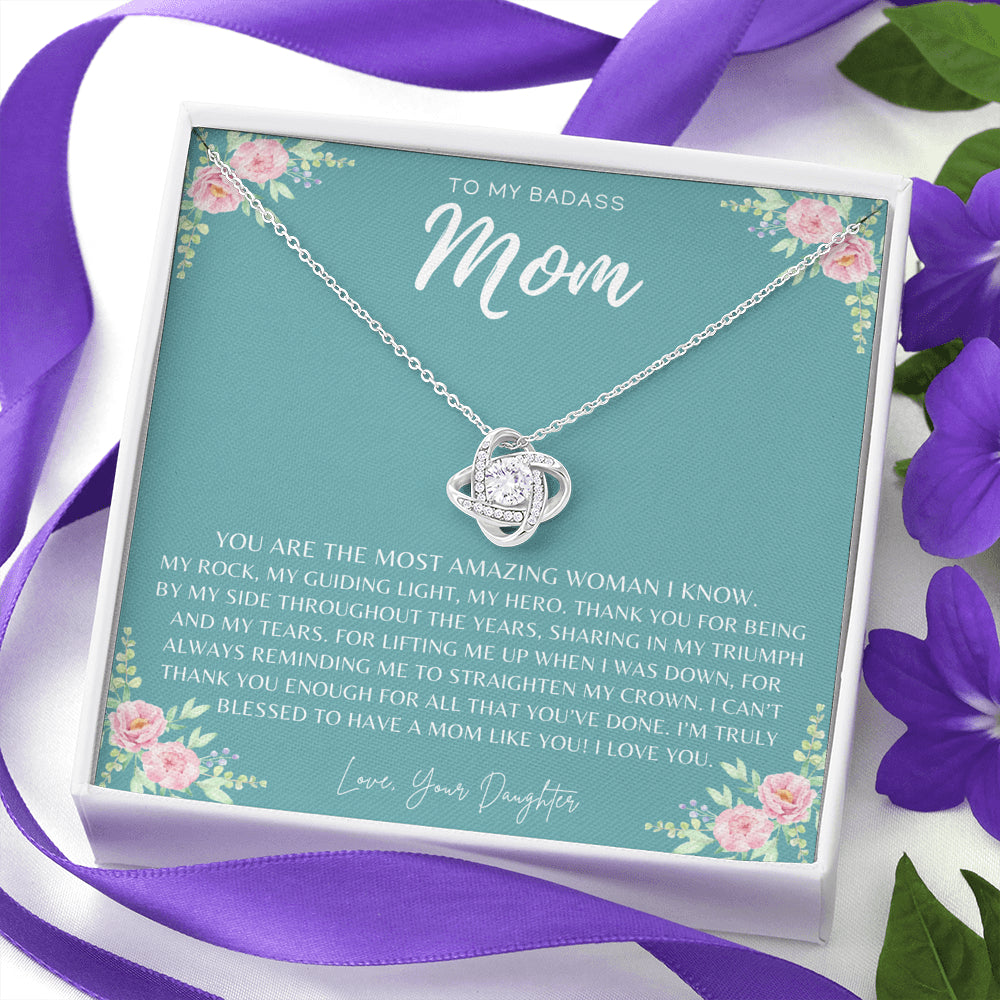 Badass Mom Gift | To My Badass Mom Necklace | Mother’s Day Gift | Daughter to Mom Gift | Gift from Daughter to Mom on Wedding Day | Mom gift