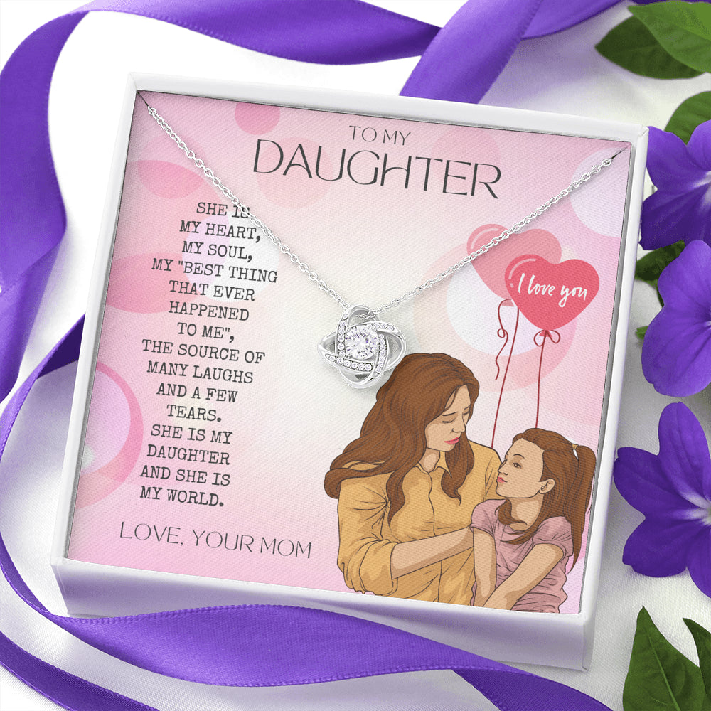 Personalized Gift To My Daughter Necklace | Daughter necklace from mom | Daughter Gift | To My Daughter Necklace From Mom | To My Daughter Necklace | Gift For Daughter from Mom | Daughter’s Birthday Gift | Mom and daughter necklace