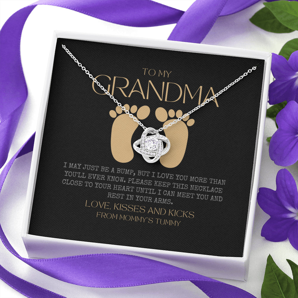 New Grandma Gift | Mom to Grandma Necklace | Pregnancy Announcement Grandparent | Gifts for Grandma | First Time Grandma Gifts | Mothers Day Gift | New Grandma Necklace | I May Just Be A Bump But I Love You More Than You Ever Know | Baby shower gift