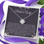 Pastor's Wife Appreciation Gift Necklace, Bible Study Gift, Christmas Present For Pastor's Wife, Best Preacher Wife Gift, Priest Wife Gift