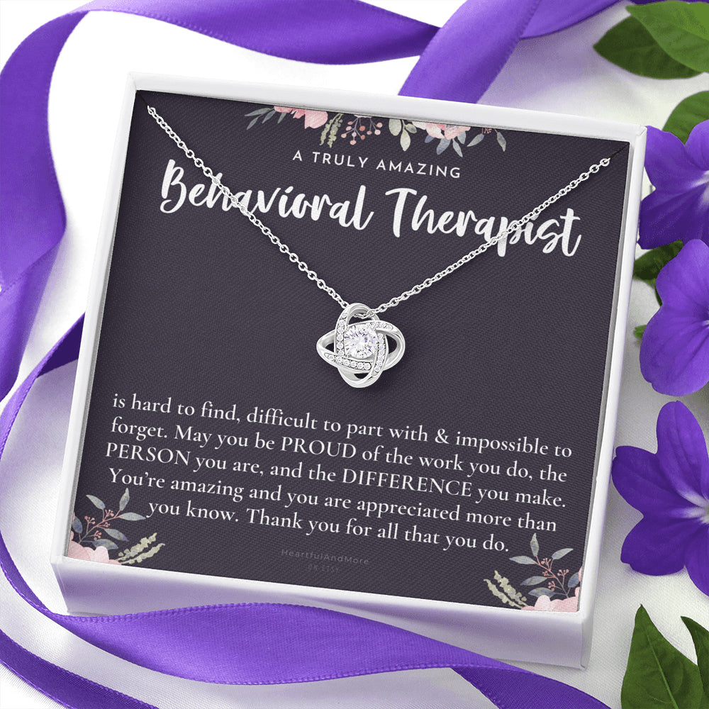 Gift For Behavioral Therapist, Behavioral Therapist Gift, Behavioral Therapist Appreciation Gift, Birthday, Love Knot Necklace
