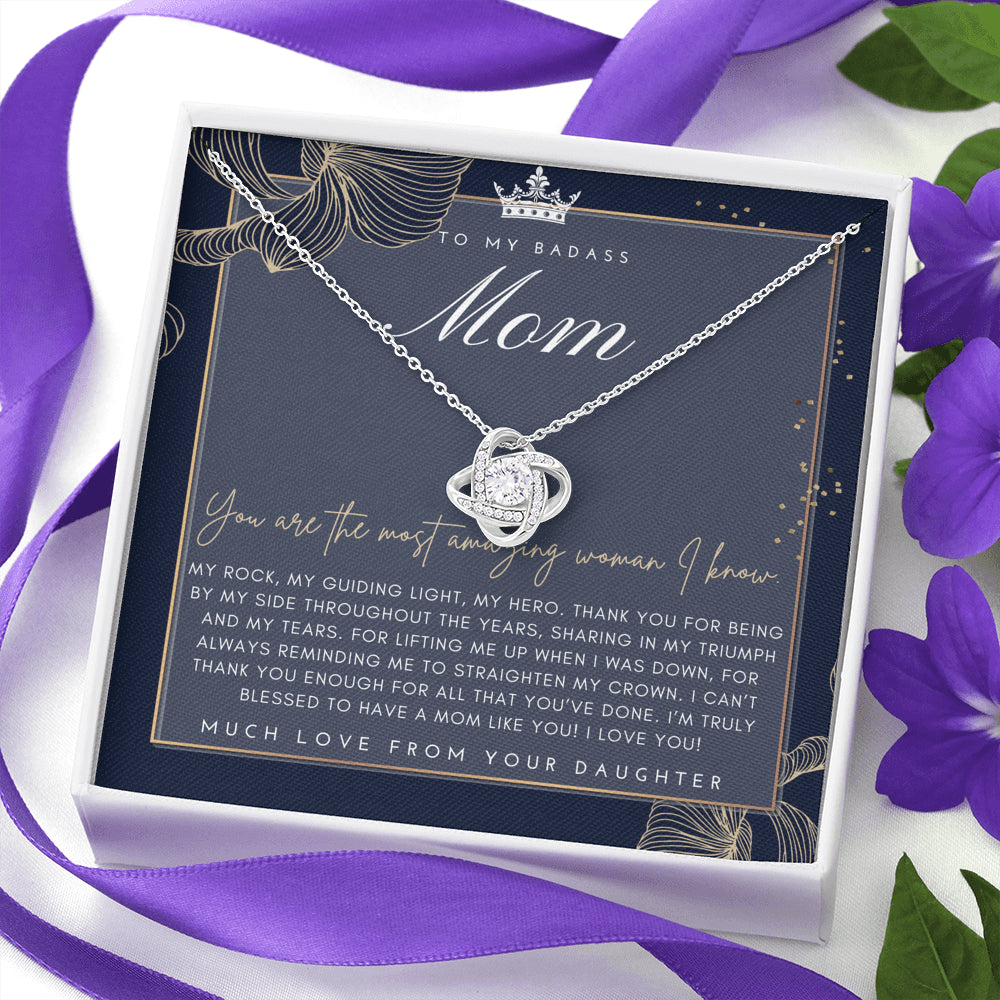 Badass Mom Gift | To My Badass Mom Necklace | Mother’s Day Gift | Daughter to Mom Gift | Gift from Daughter to Mom on Wedding Day | Mom gift