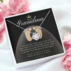 New Grandma Gift | Mom to Grandma Necklace | Pregnancy Announcement Grandparent | First Time Grandma Gifts | New Grandma Necklace