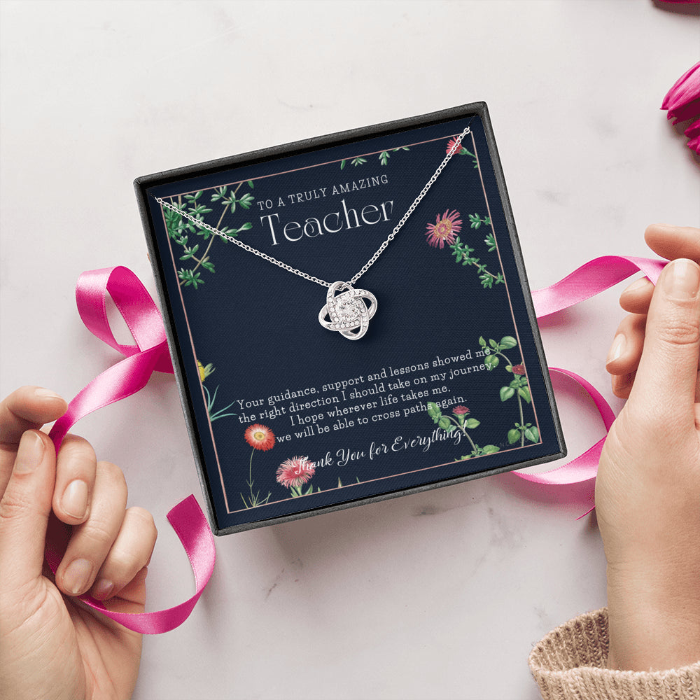 Teacher Gift, Gift for Teacher Necklace, A Truly Amazing Teacher Appreciation Gift