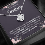 Gift For Female Secretary, Secretary Gift, Secretary Appreciation Gift, Birthday, Love Knot Necklace