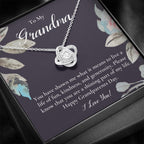 Gift For Grandma Necklace, Grandmother Birthday Gift From Granddaughter/Grandson, To My Grandma Necklace Gift, Grandmother Gift, Grandparents Day Gift