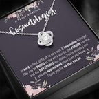 Gift For Female Cosmetologist, Cosmetologist Gift, Cosmetologist Appreciation Gift, Birthday, Love Knot Necklace