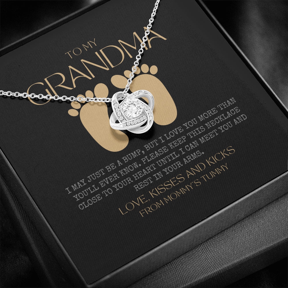 New Grandma Gift | Mom to Grandma Necklace | Pregnancy Announcement Grandparent | Gifts for Grandma | First Time Grandma Gifts | Mothers Day Gift | New Grandma Necklace | I May Just Be A Bump But I Love You More Than You Ever Know | Baby shower gift