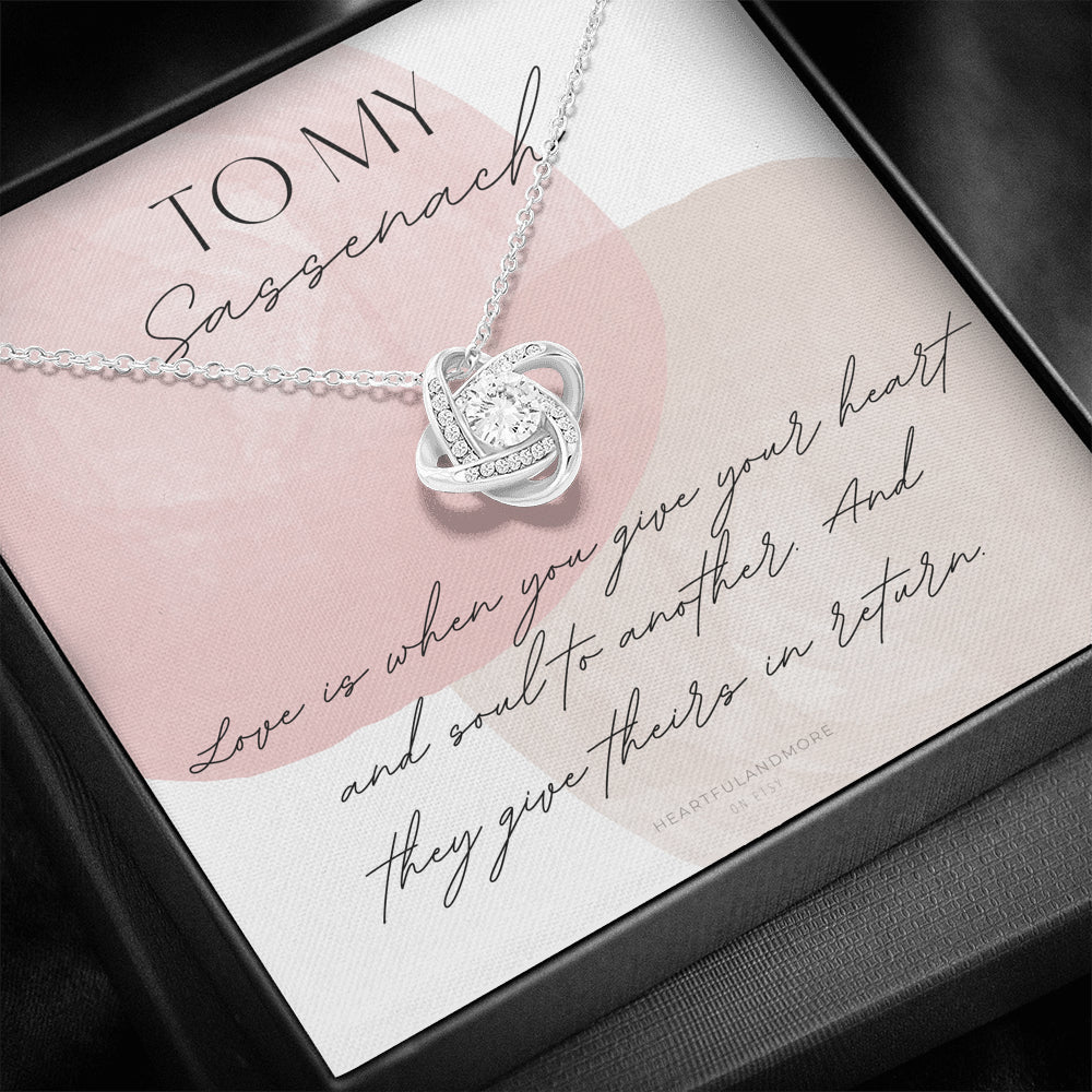 To My Sassenach, Outlander Gift, Outlander Gift Box, Outlander Jewelry, Outlander Gift For Wife, Outlander Charm, Outlander Necklace