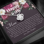 Mother's 65th Birthday Gift | Gift for Mom on her birthday | Gift For Mom from Daughter | Mom Necklace | Best Mom Gift Message Card