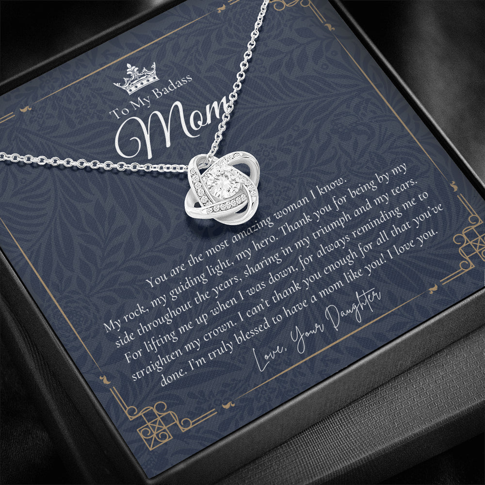 To My Badass Mom Necklace | Badass Mom Gift | Birthday Gift | Gift from Daughter on Wedding Day Mother’s Day Gift | Badass Mom | Love You Mom |  Personalized Mothers Necklace | Gift for Mom