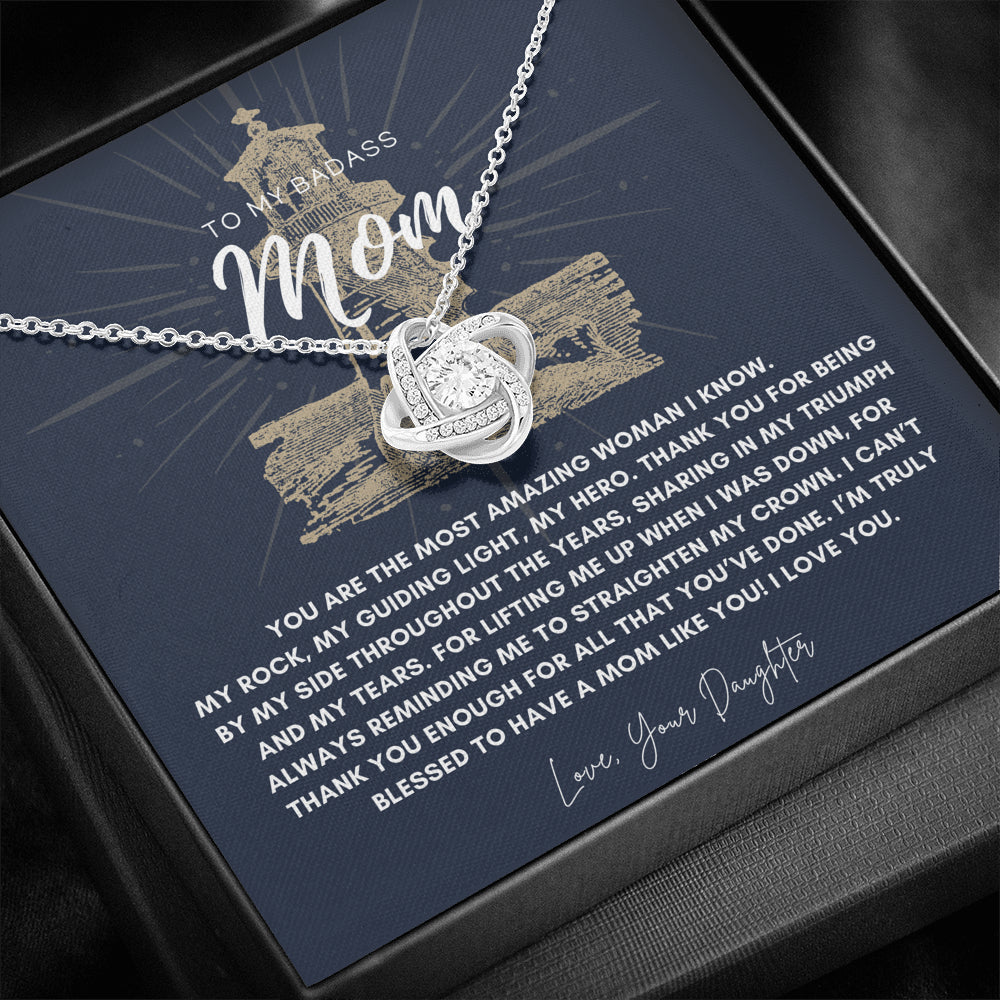 Badass Mom Gift | To My Badass Mom Necklace | Mother’s Day Gift | Daughter to Mom Gift | Gift from Daughter to Mom on Wedding Day | Mom gift