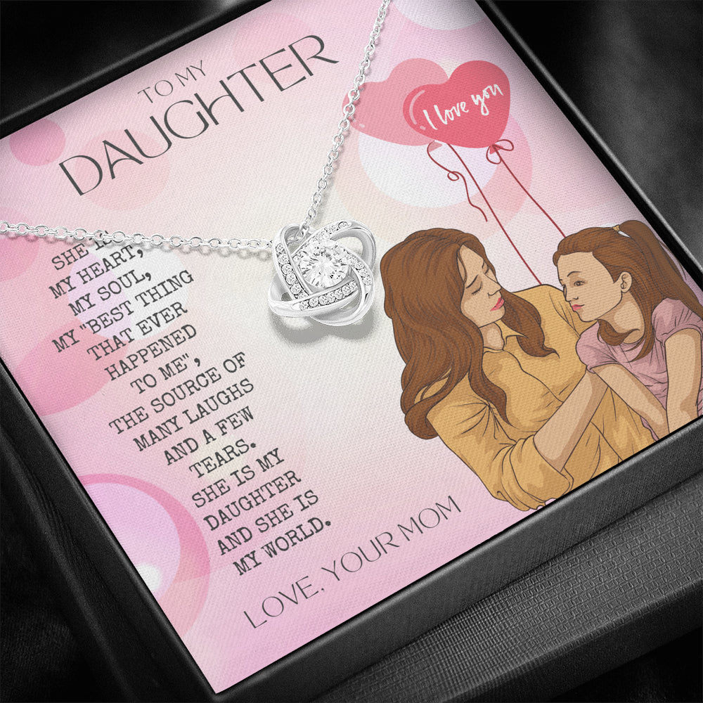 Personalized Gift To My Daughter Necklace | Daughter necklace from mom | Daughter Gift | To My Daughter Necklace From Mom | To My Daughter Necklace | Gift For Daughter from Mom | Daughter’s Birthday Gift | Mom and daughter necklace