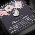 Gift For Horse Trainer, Horse Trainer Gift, Horse Trainer Appreciation Gift, Birthday, Love Knot Necklace