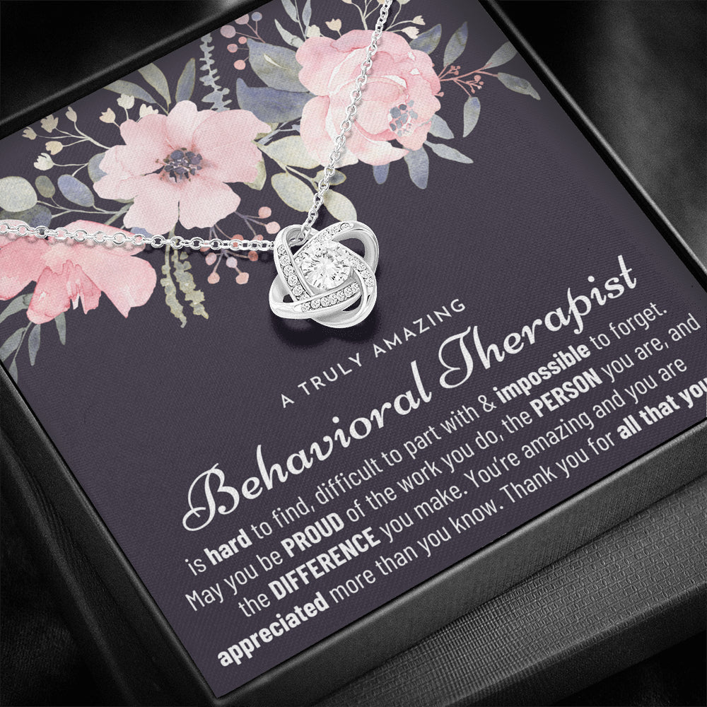 Gift For Behavioral Therapist, Behavioral Therapist Gift, Behavioral Therapist Appreciation Gift, Birthday, Love Knot Necklace